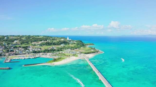 aerial shot of kouri island