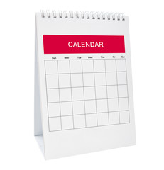 Calendar with day and date on isolate background for make date schedule appointment and organizing.