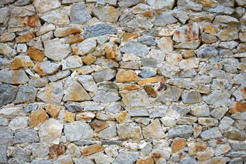 Stone background, texture of stone grey brick wall