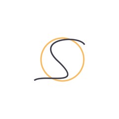 initial s logo template, design vector
