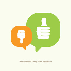 Thumbs Up and Down hand icon vector illustration