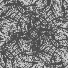 Vector seamless pattern with abstract grunge shapes