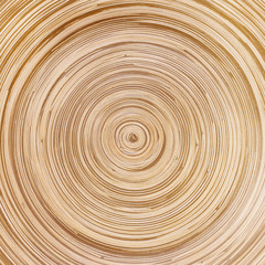 Circular bamboo texture abstract background