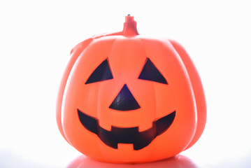 Halloween Pumpkins isolated on white background, Halloween background