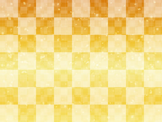 和柄　市松模様　背景