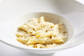 Delicious penne four cheeses