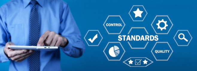 Concept Of Standards. Quality Control. Business concept