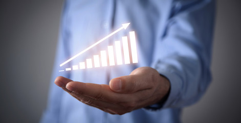 Financial growth chart. Investment concept