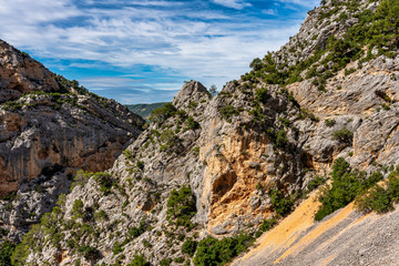 Fototapeta na wymiar Verdon Gorge, Gorges du Verdon in French Alps, Provence, France