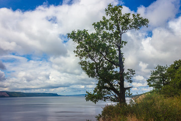 view from the cliff in Togliatti to the Volga
