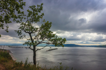 view from the cliff in Togliatti to the Volga