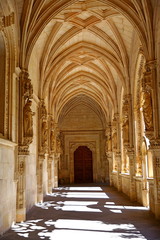 Fototapeta na wymiar Gothic cupola of Monasterio San Juan de los Reyes or Monastery of Saint John of the Kings in Toledo, Spain.