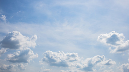 sky background with clouds.