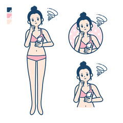 simple underwear woman_smartphone sigh