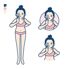 simple underwear woman_Whispering