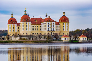 Baroque castle Moritzburg in Saxony