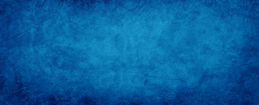 Classy blue background texture with old vintage grunge, distressed blue wrinkled paper with marbled design