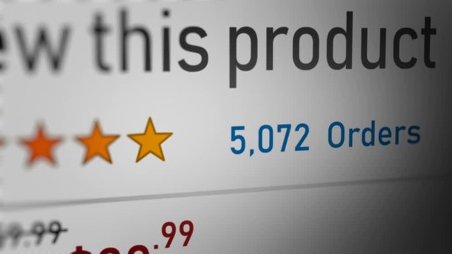 Animated Number Counter of Orders in Online Shopping Website