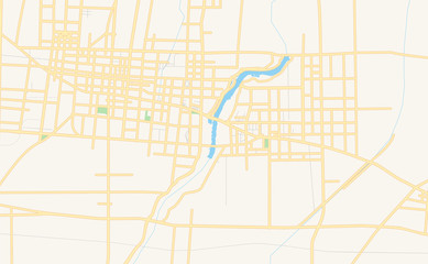 Printable street map of Shouguang, China