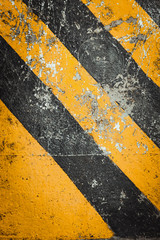 Fototapeta premium Abstract warning on old concrete background