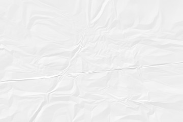 crumpled white paper background close up - 296479875