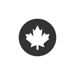 Maple leaf icon graphic design template vector isolated