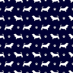 Dog pattern vector,