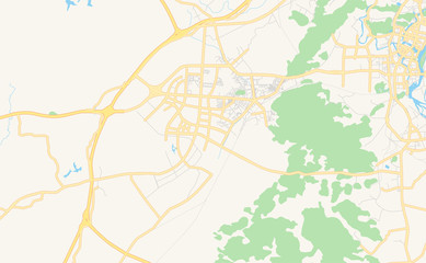 Printable street map of Guilin, China