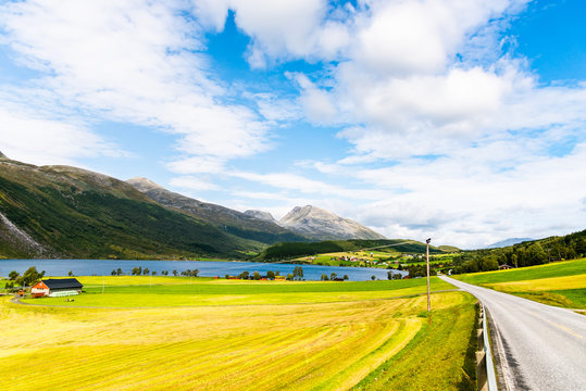 Eidsvatnet Road near Geirangerfjord , Sunnmore, More og Romsdal, Norway