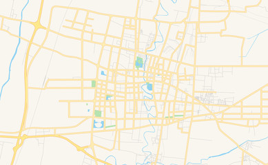 Printable street map of Cangzhou, China