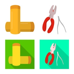 Vector design of technology and taste sign. Collection of technology and trendy stock symbol for web.