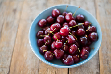 Cherry basket / cherry tree branch/ fresh cherries/ sweet cherries