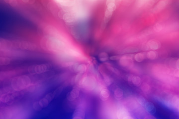 Abstract background with defocused lights and effect of movement