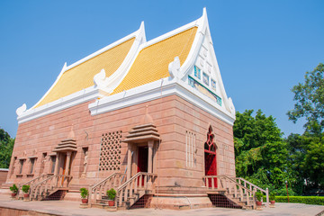 Historic Buddhist temple in Varanasi, India. Buddhist temples structure like  Bangkok ,Thailand 