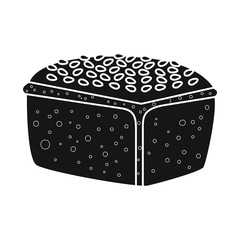Isolated object of bread and loaf icon. Set of bread and bun vector icon for stock.