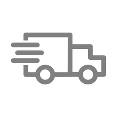 Fast delivery icon isolated on the white background