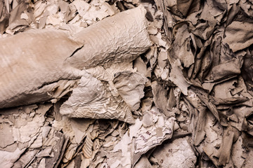Ash from burnt paper