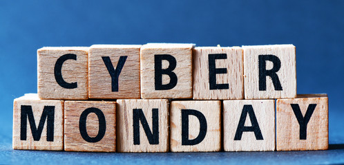 Cyber Monday. Alphabet letters and sings, cyber monday 