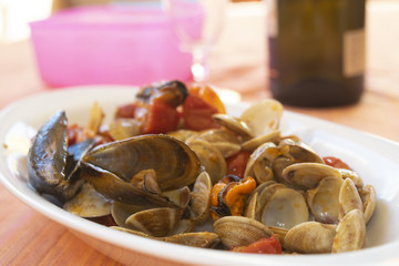 shellfish and seafood saute