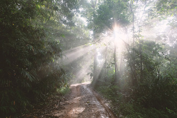 Obraz premium beautiful scence at Khao Krajome, ratchaburi province, thailand