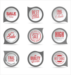 Obraz premium Modern badges stickers and labels collection 