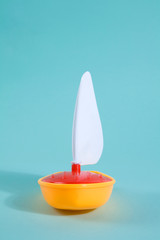 boat toy lost at sea