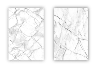 White marble isolated on white background