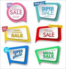Modern badges stickers and labels collection 