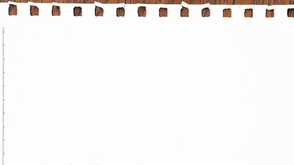 close up of empty paper for background