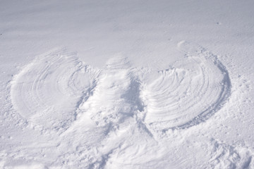 Fototapeta na wymiar Engel im Schnee