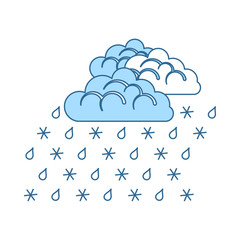 Rain With Snow Icon