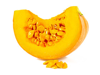 pumpkin ready to be eaten isolated