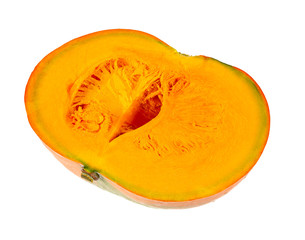 raw pumpkin isolated on white