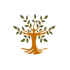  TREES WITH PEOPLE LOGO VECTOR